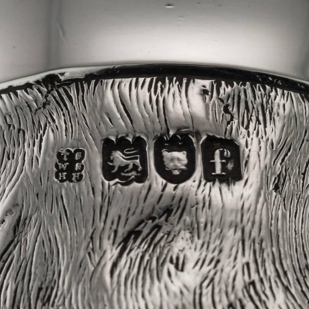 Antique 20th Century Victorian Solid Silver Fox Stirrup Cup, London, circa 1901 7