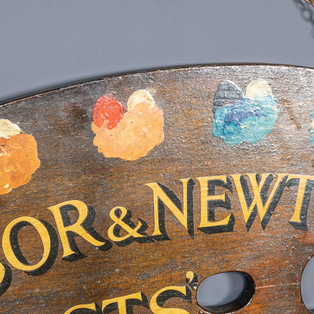 Antique 20th Century Winsor & Newton Paint Palette Advertising Sign c.1920 For Sale 3