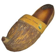 Zueco antiguo de madera del siglo XX de "Ets Maison Frères" - Francia - 2Y351