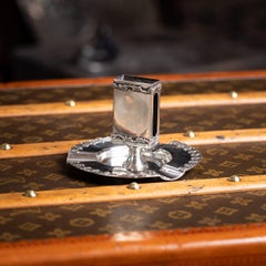 Antique 20thC American Solid Silver Ashtray & Match Box Holder By Tiffany & Co