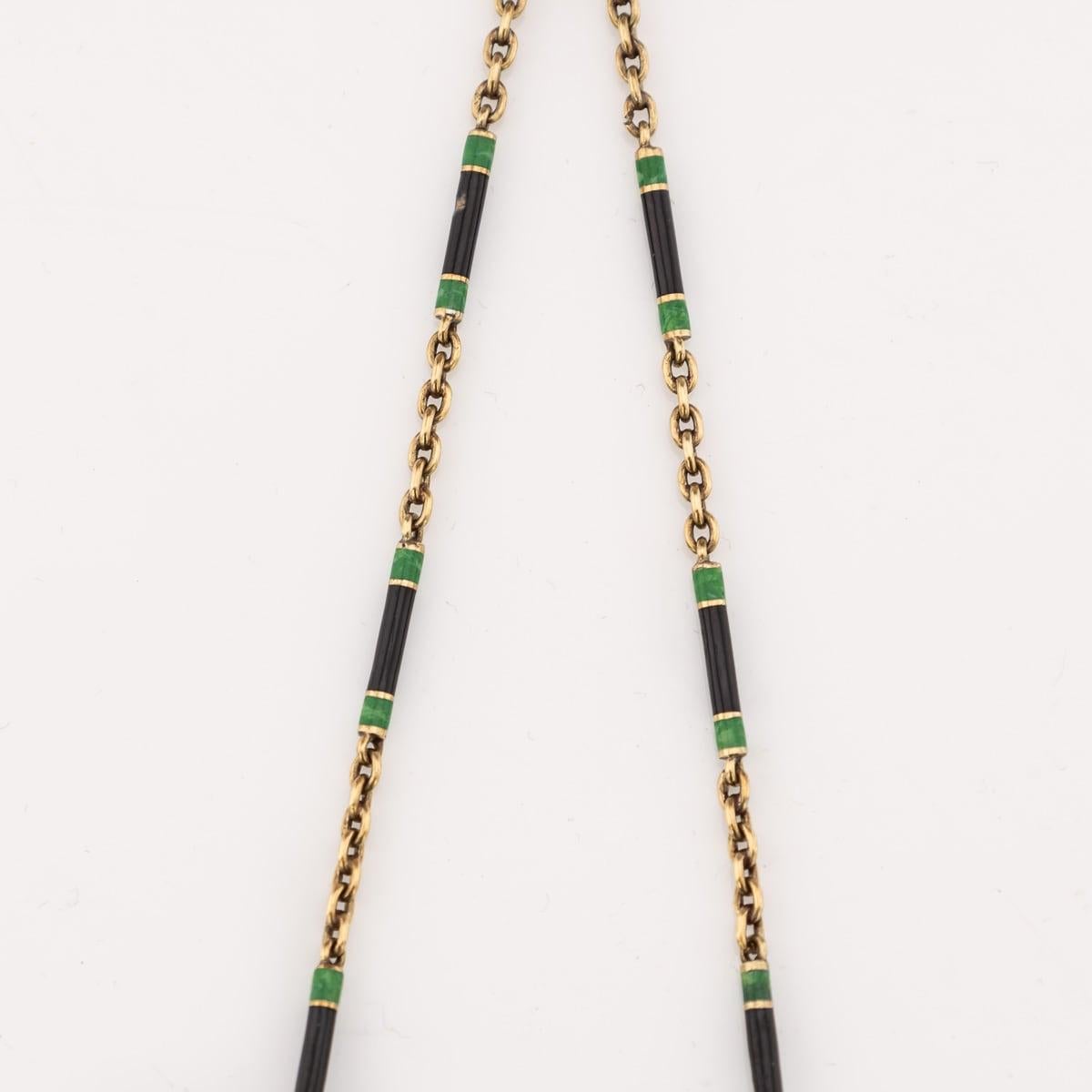 Antique 20thC Art Deco 14K Gold, Lacquer, Enamel & Diamond Vanity Case c.1920 For Sale 1