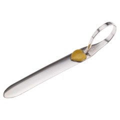 Antique 20thC Austrian Solid Silver & Guilloché Enamel Letter Opener, Vienna