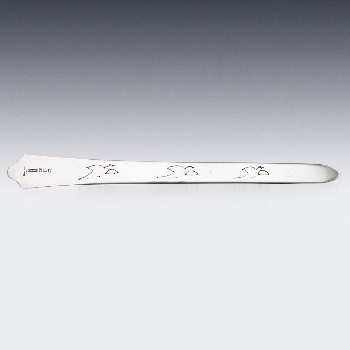 Britannico Antico tagliacarte in argento massiccio del XX secolo, Asprey & Co. c.1913 in vendita