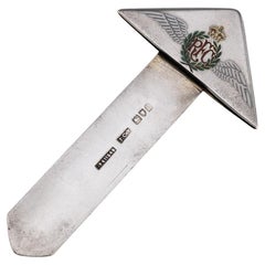 Antique 20thC British Solid Silver "Royal Flying Corps (RFC)" Bookmark c.1915