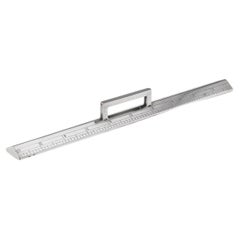 Antique 20thC British Solid Silver Weighted Ruler. John Gloag Murdoch c.1910