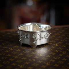 Antique 20thC Chinese Export Solid Silver Waste Bowl, Luen-Wo, Shanghai c.1900