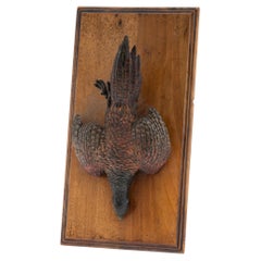 Antike 20. Jahrhundert Bronze kalt bemalt Wand hängenden Dokumentenhalter / Papier Clamp