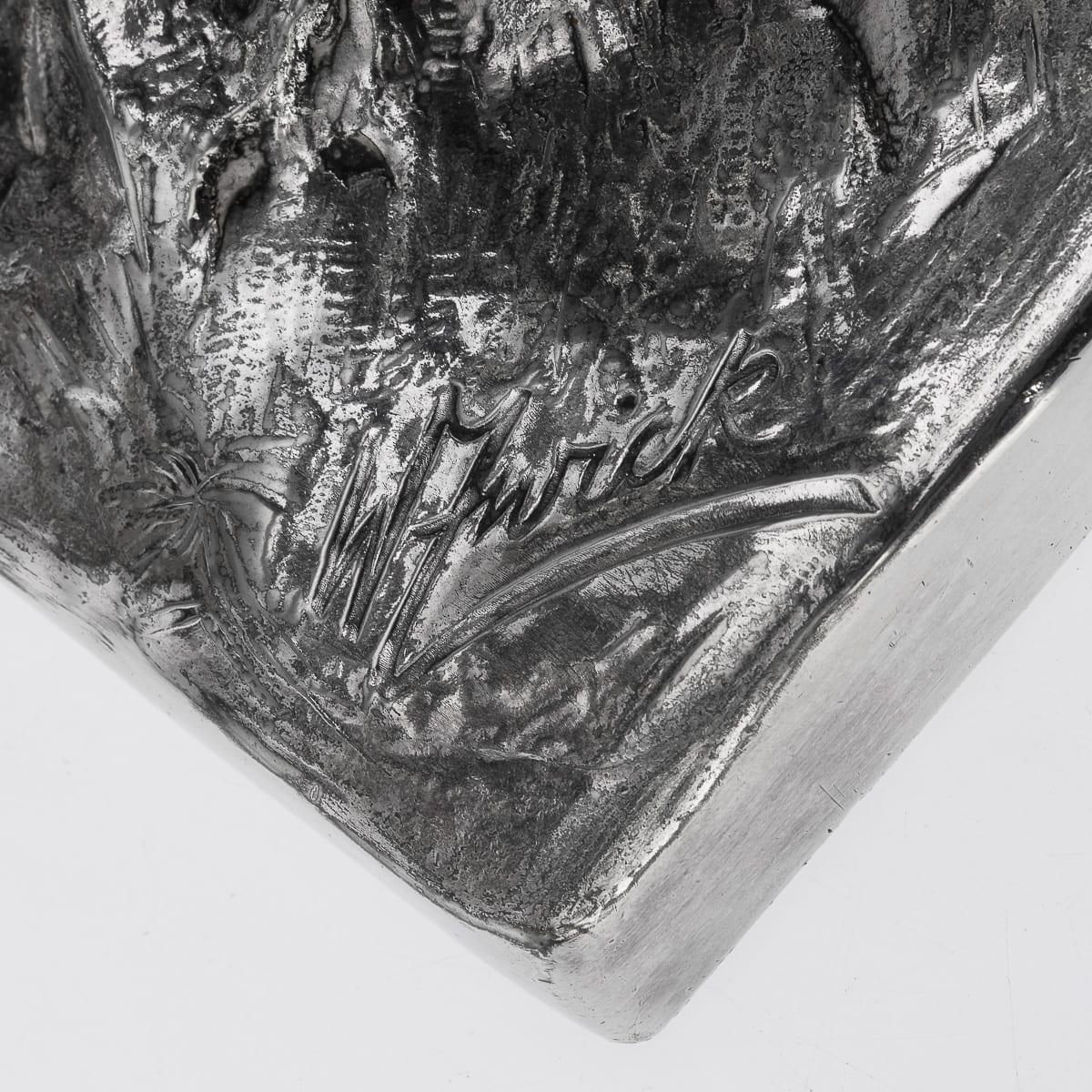 Antica statua di cane da caccia continentale del 20° secolo placcata in argento, C.C. 1910 in vendita 14