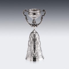 Antique 20thC Dutch Solid Silver Wedding Wager Cup c.1900