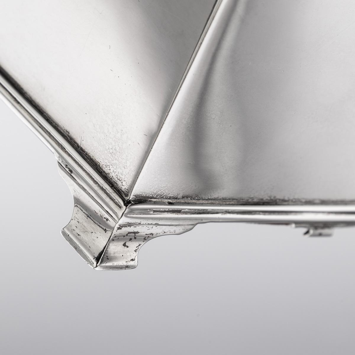 Antique 20thC Edwardian Solid Silver Cigarette Box, F.S. Russell, Glasgow c.1907 For Sale 11
