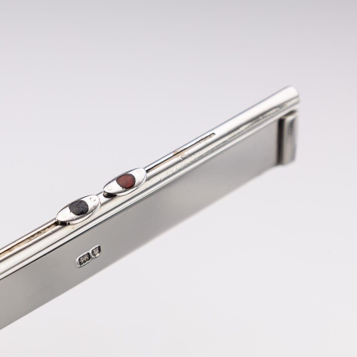 Antique 20thC Edwardian Solid Silver Combination Pencil/Ruler/Pen, London c.1902 For Sale 1