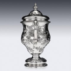 Antique 20th Century Edwardian Solid Silver Cup and Cover, London, circa 1902