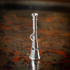 Antique 20thC Edwardian Solid Silver "Hunting Horn" Whistle, London c.1901