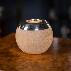 Antique 20thC English Silver-Mounted Royal Doulton Ceramic Match Striker c.1910