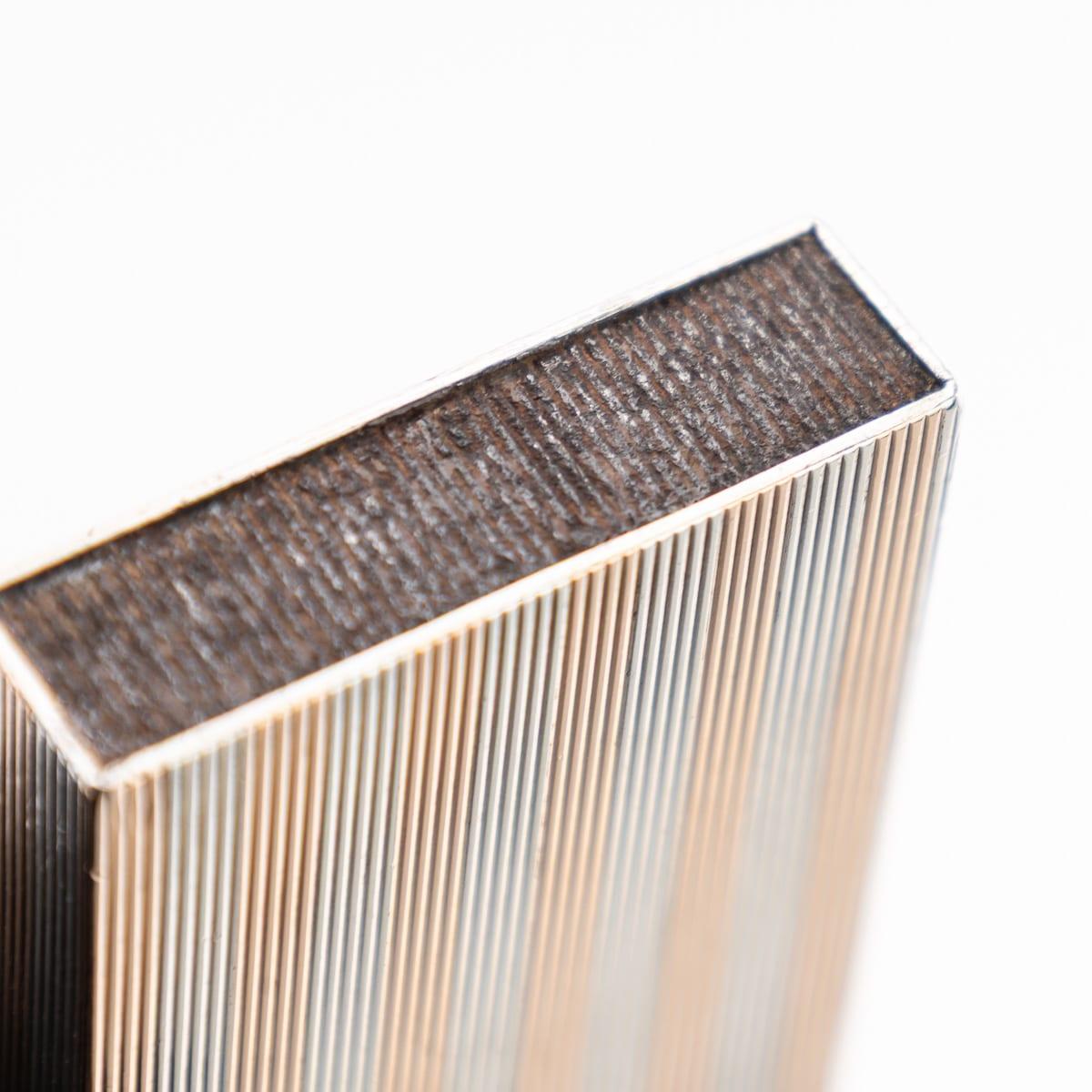 Antico porta fiammiferi in argento massiccio e oro 9 carati del XX secolo, C.C. in vendita 5