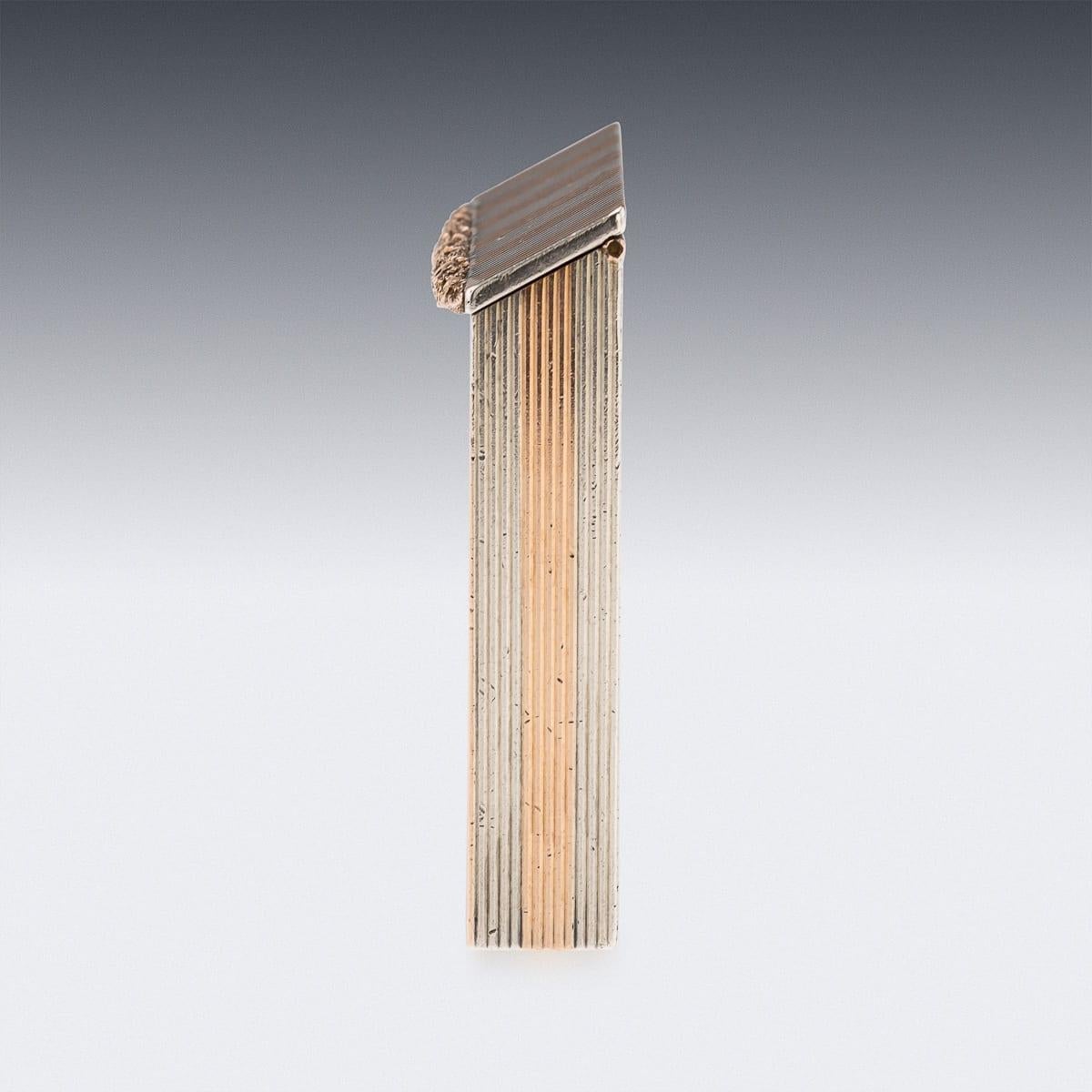 Britannico Antico porta fiammiferi in argento massiccio e oro 9 carati del XX secolo, C.C. in vendita