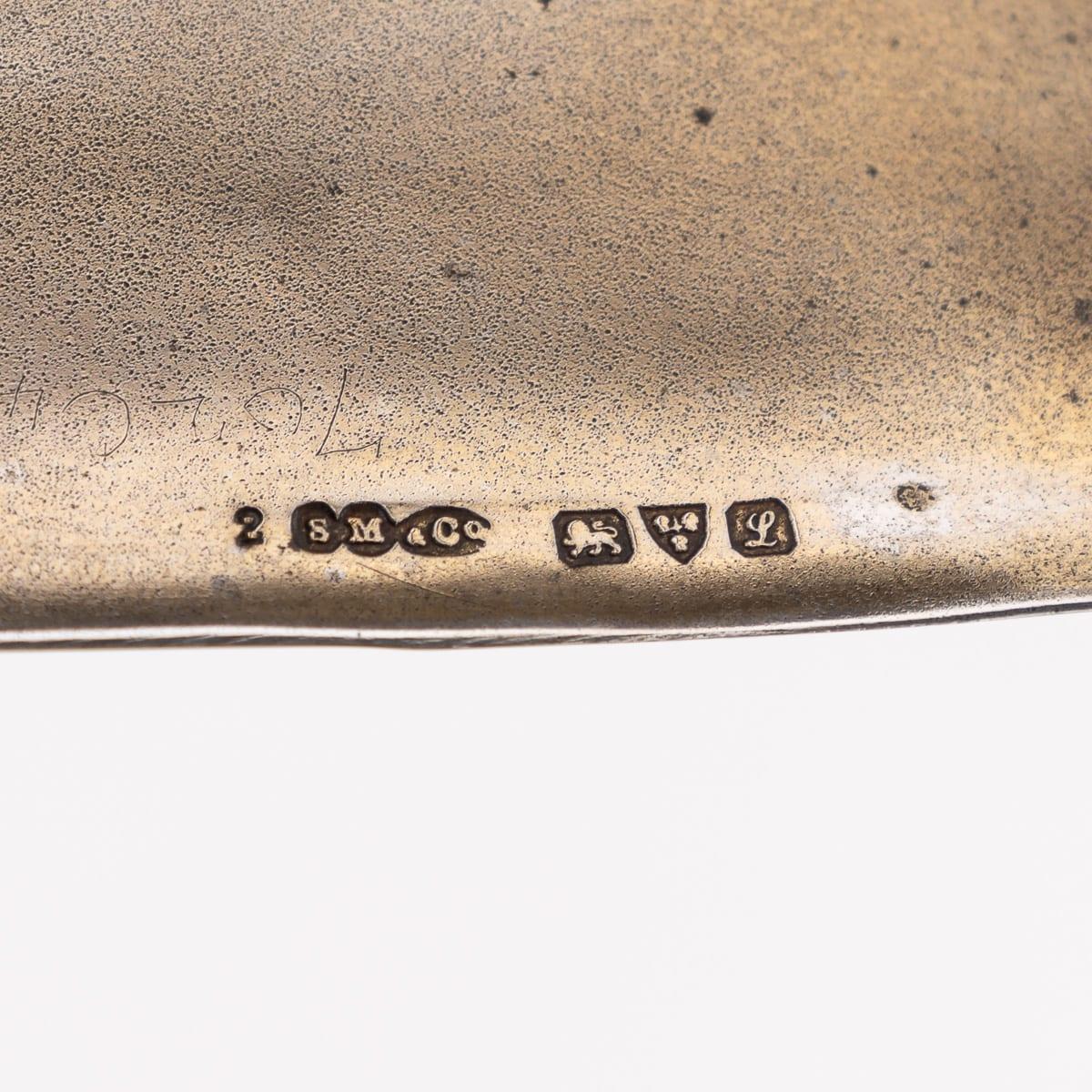 Ancien étui à cartes de visite en argent massif et or du 20e siècle, Chester c.1911 en vente 5