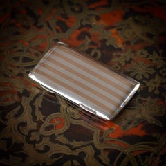 Antique 20thC English Solid Silver & Gold Business Card Case, Chester c.1911