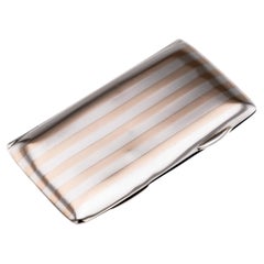 Antique 20thC English Solid Silver & Gold Business Card Case, Chester c.1911