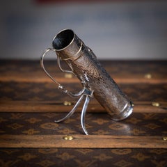 Antico portasigari in argento massiccio del XX secolo, A.I.C. Sheffield, 1909 ca.