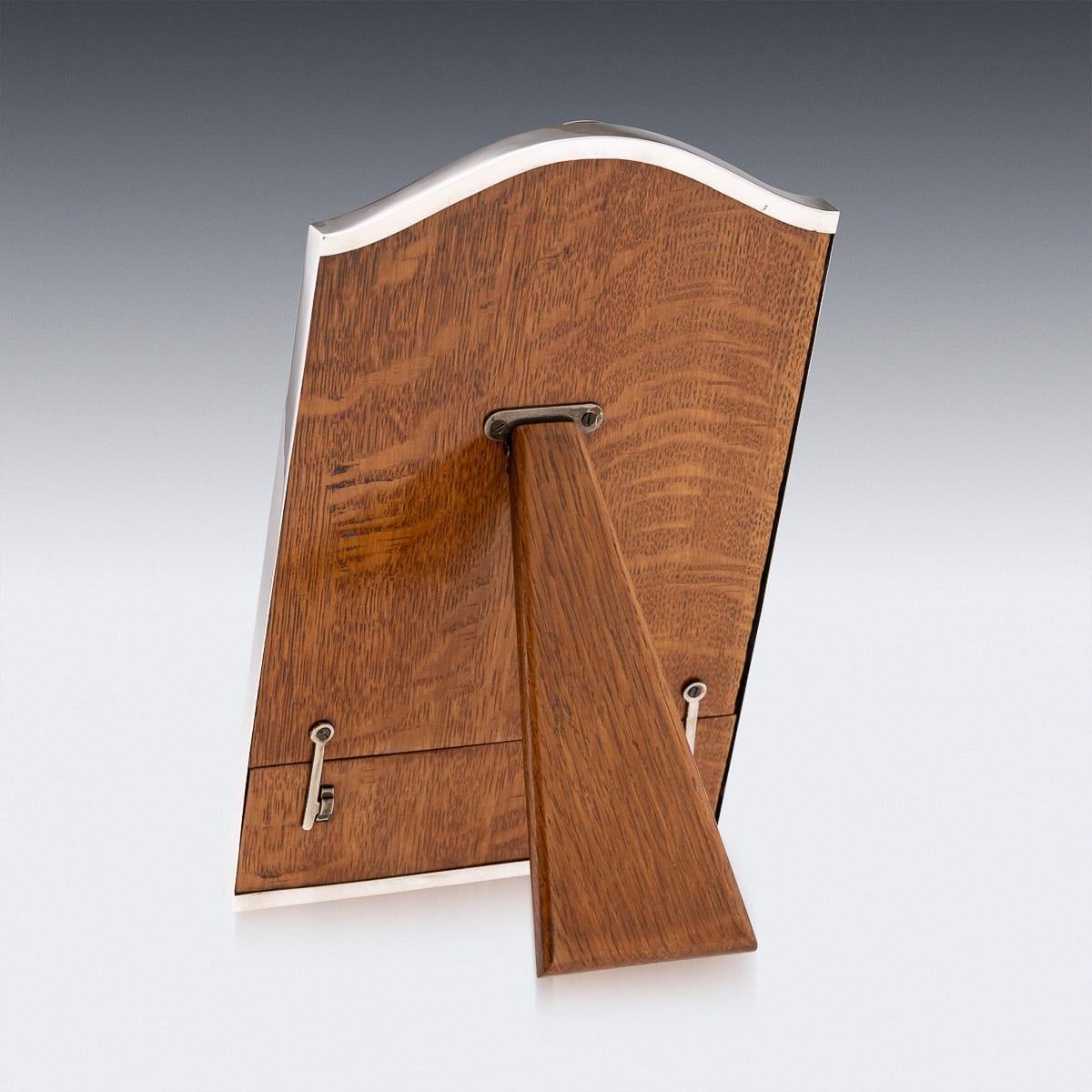 Marco de plata maciza inglés antiguo del siglo XX 