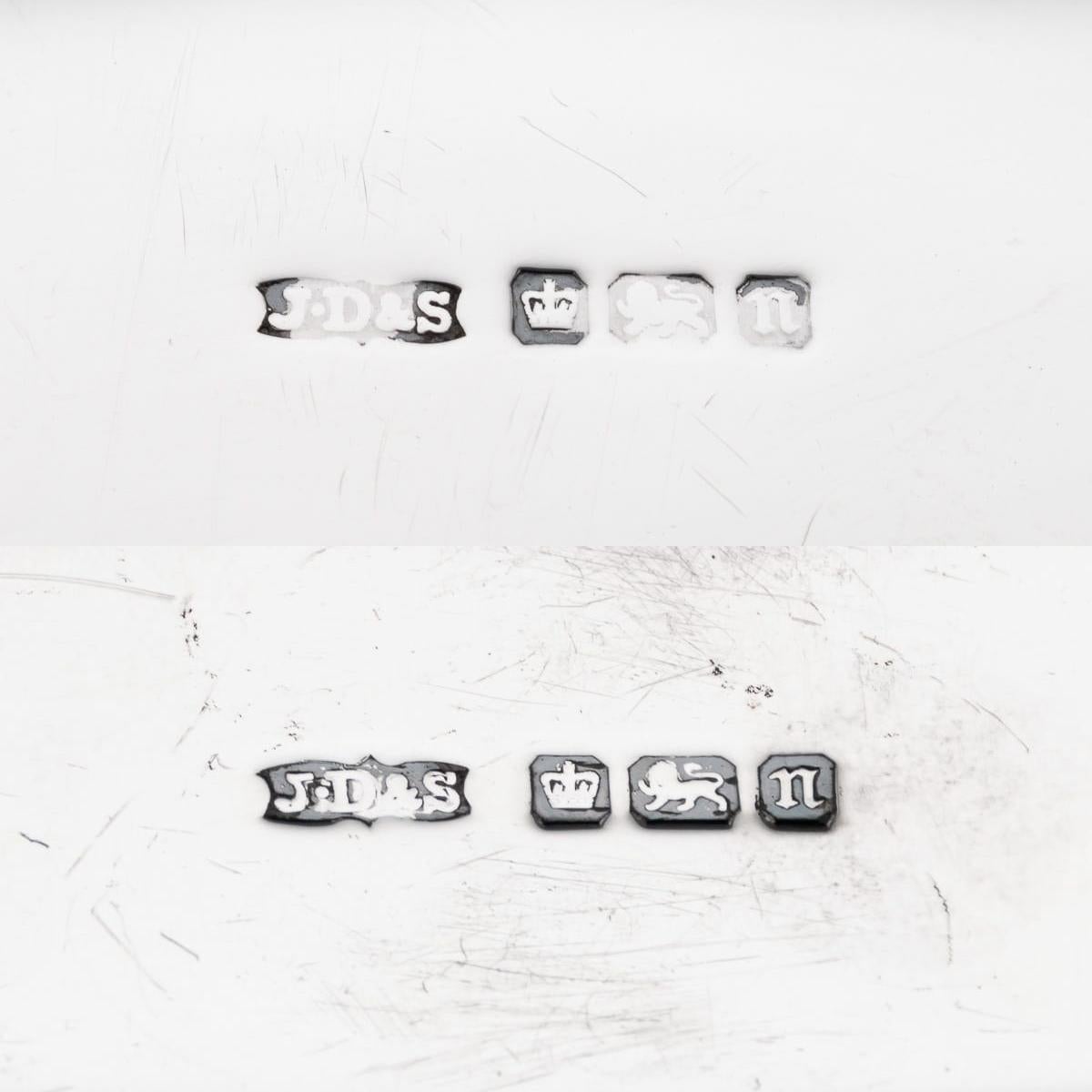 Ancienne gourde et coupe en argent massif anglais du 20e siècle, James Dixon & Sons c.1905 en vente 5