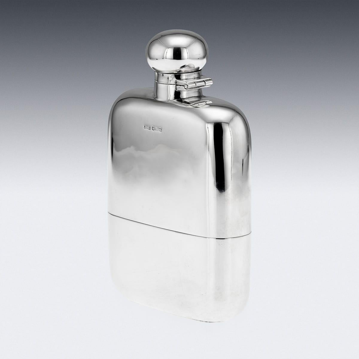 Ancienne gourde et coupe en argent massif anglais du 20e siècle, James Dixon & Sons c.1905 Bon état - En vente à Royal Tunbridge Wells, Kent