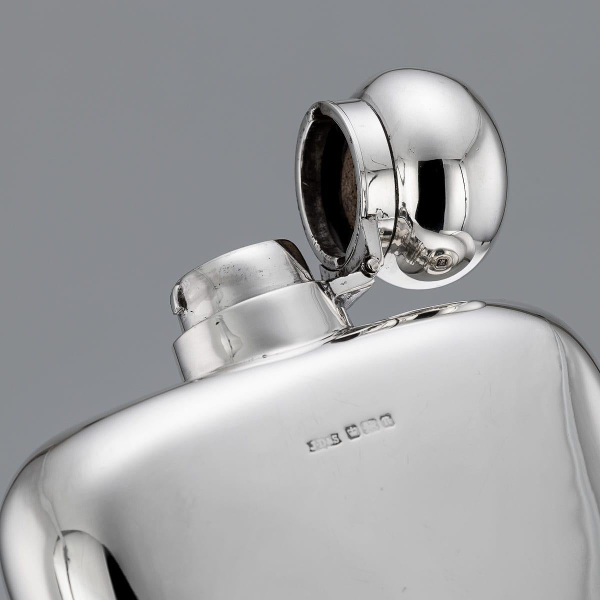 Ancienne gourde et coupe en argent massif anglais du 20e siècle, James Dixon & Sons c.1905 en vente 2