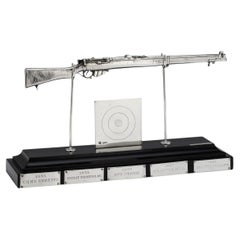 Antique 20thC English Solid Silver Rifle Shooting Trophy, London c.1915