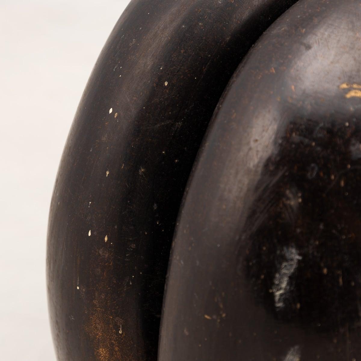 Antique 20thC Extremely Rare Polished Triple Coco De Mer Nut, Seychelles c.1900 3