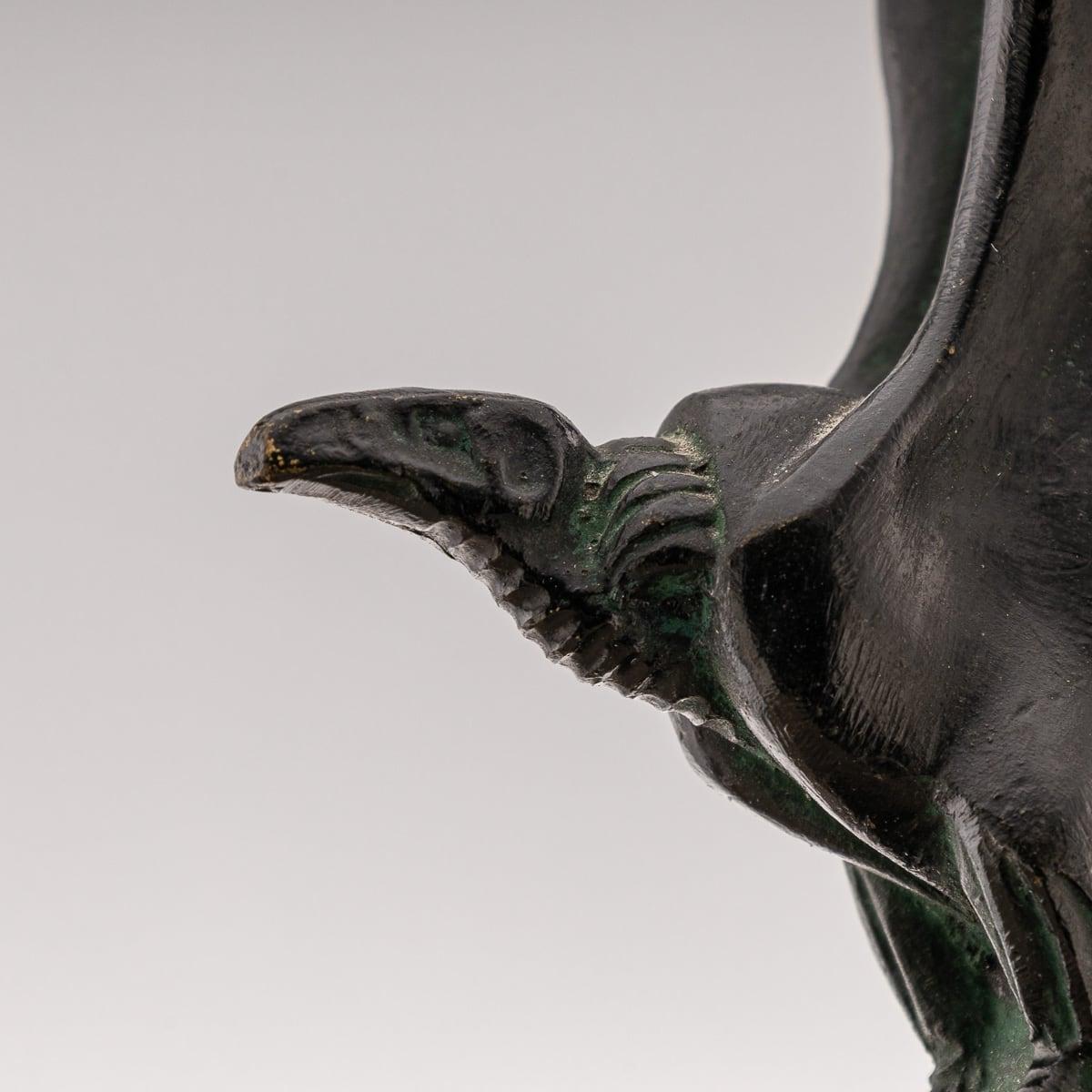Antiguos Apoyalibros de Buitre de Bronce y Mármol Franceses del Siglo XX, Max Le Verrier c.1900 en venta 1