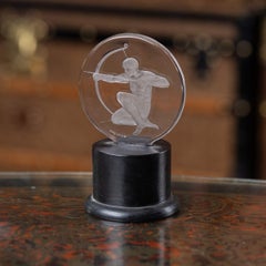 Antique 20Thc French Rene' Lalique 'Archer' Car Mascot c.1926