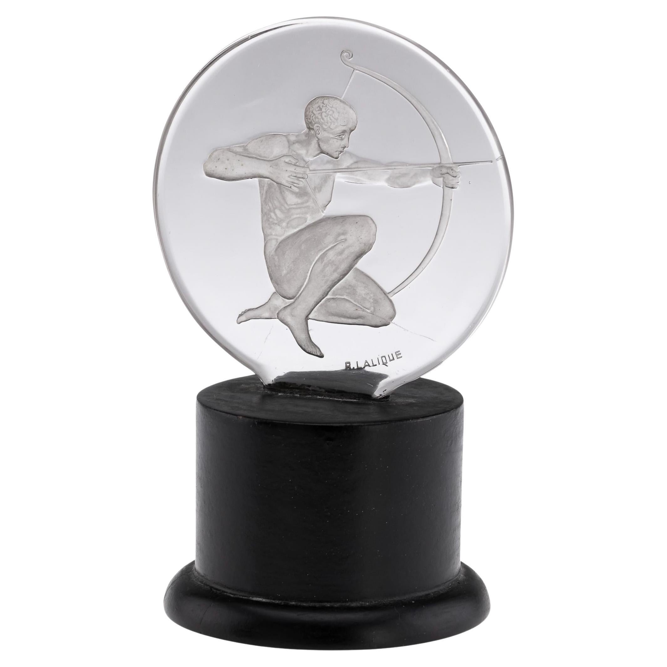 Antique 20Thc French Rene
 Lalique 
Archer
 Car Mascot c.1926