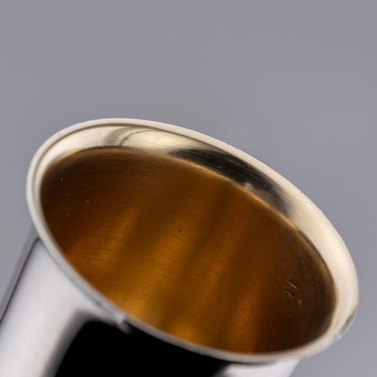 Antique 20thC French Solid Silver Smoking Set By Gustave Keller, Paris c.1920 For Sale 8