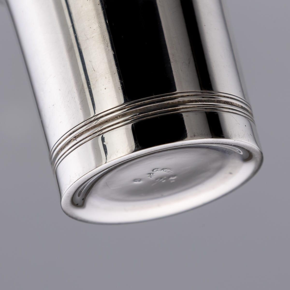 Antique 20thC French Solid Silver Smoking Set By Gustave Keller, Paris c.1920 For Sale 10