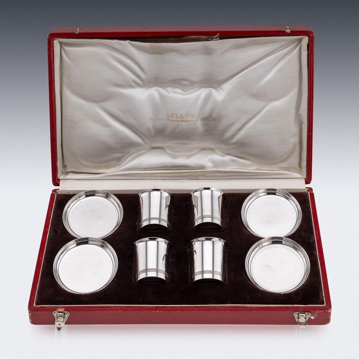 Other Antique 20thC French Solid Silver Smoking Set By Gustave Keller, Paris c.1920 For Sale