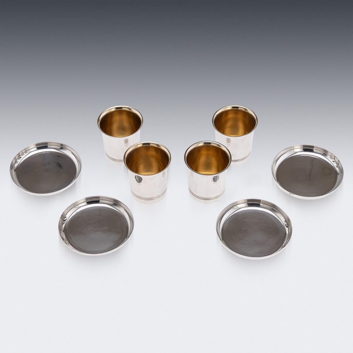 Antique 20thC French Solid Silver Smoking Set By Gustave Keller, Paris c.1920 For Sale 1