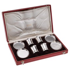 Antique 20thC French Solid Silver Smoking Set By Gustave Keller, Paris c.1920