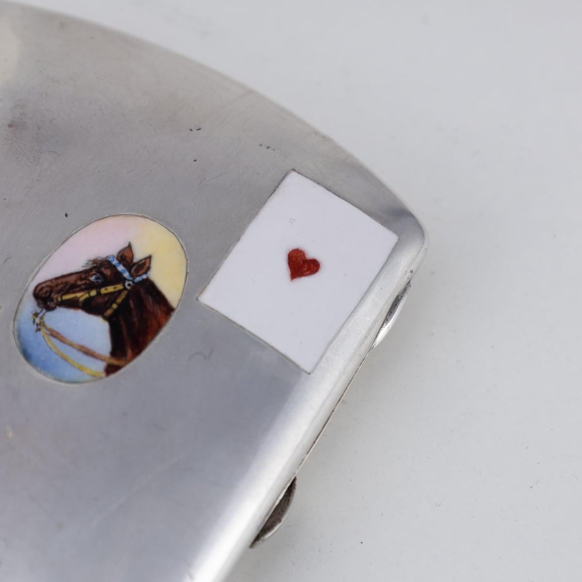 Antique 20thC German Solid Silver & Enamel 