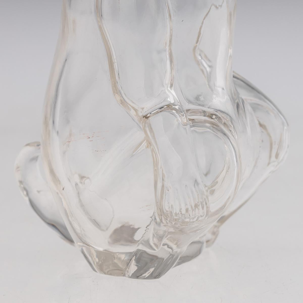 Antiquité allemande du 20e siècle, en argent massif et verre, cruche à claret en forme de singe, c.1900. en vente 7