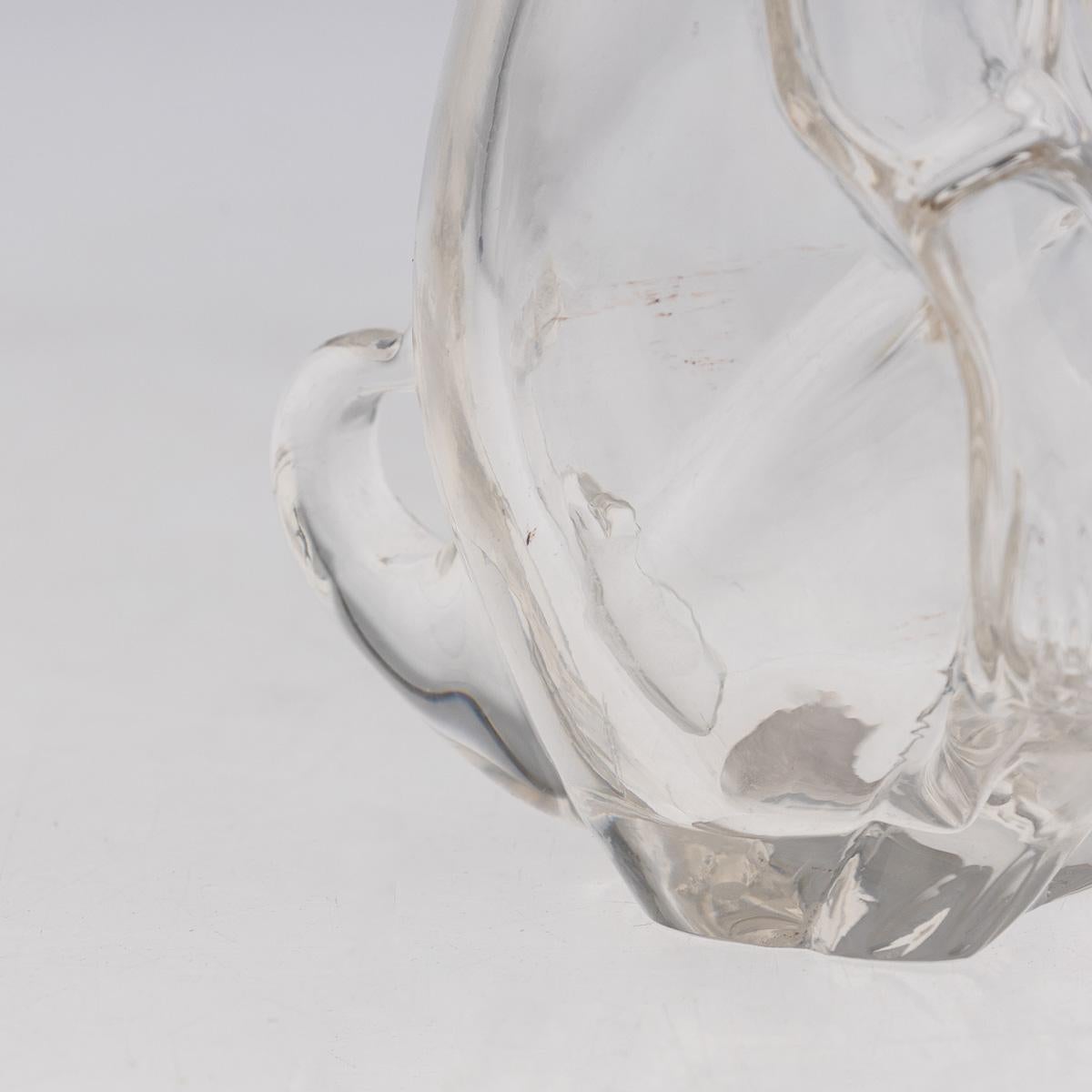 Antiquité allemande du 20e siècle, en argent massif et verre, cruche à claret en forme de singe, c.1900. en vente 8