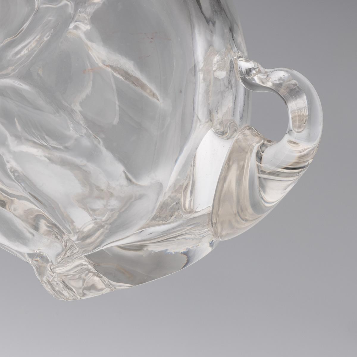 Antiquité allemande du 20e siècle, en argent massif et verre, cruche à claret en forme de singe, c.1900. en vente 9
