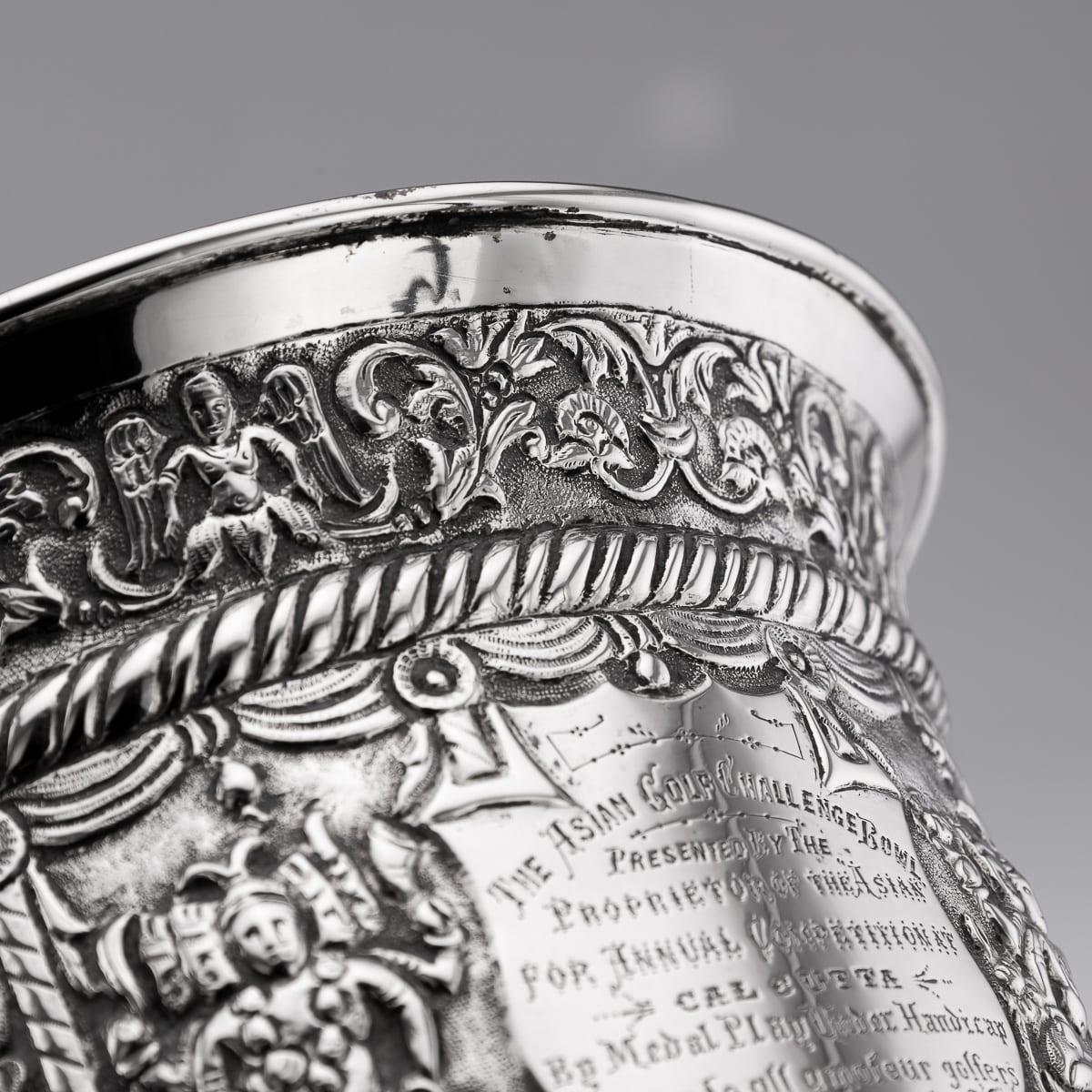A.I.C C. Silver Repoussé, Dass & Dutt c.1900 en vente 5