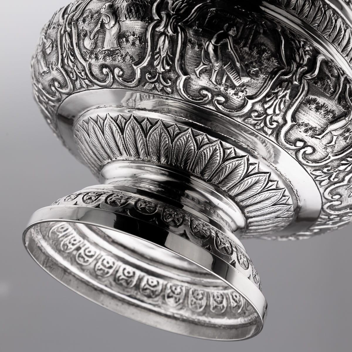 A.I.C C. Silver Repoussé, Dass & Dutt c.1900 en vente 11