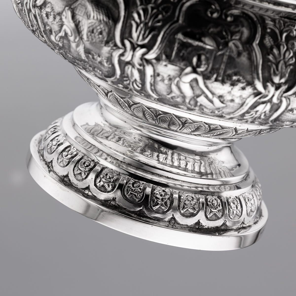 A.I.C C. Silver Repoussé, Dass & Dutt c.1900 en vente 12