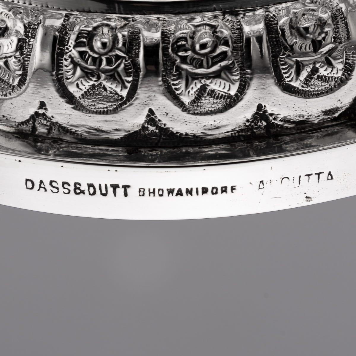 A.I.C C. Silver Repoussé, Dass & Dutt c.1900 en vente 13