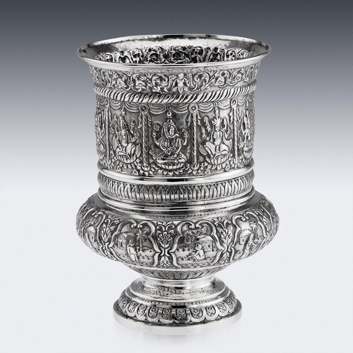 Indien A.I.C C. Silver Repoussé, Dass & Dutt c.1900 en vente