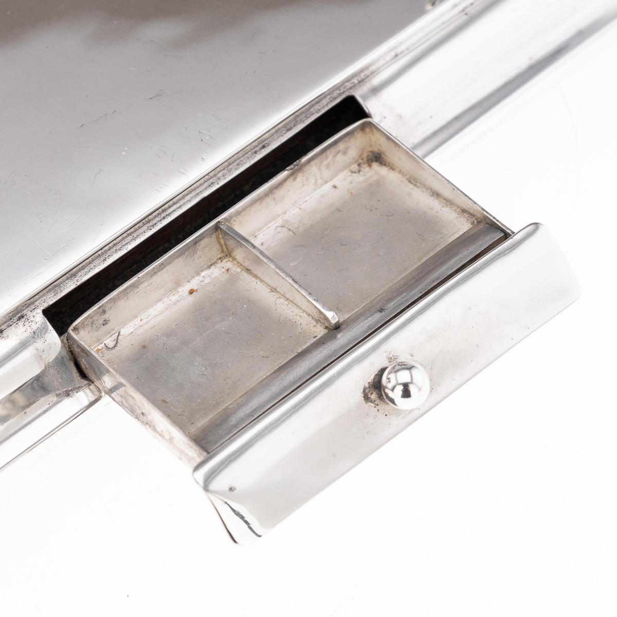Antico calamaio indiano in argento massiccio del XX secolo e set di orologi da tasca, Hamilton & Co. in vendita 3
