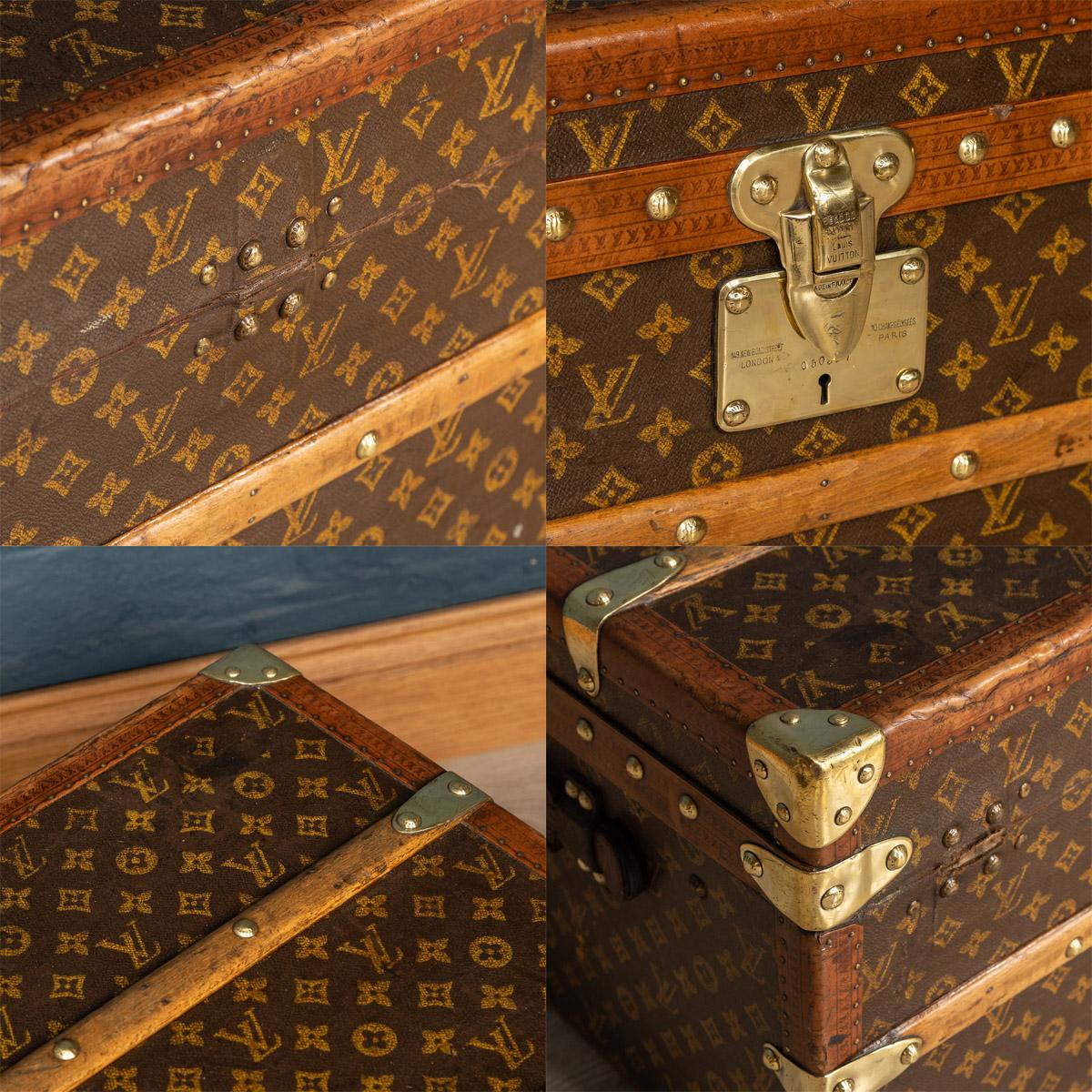 20th Century Louis Vuitton Cabin Trunk in Monogrammed Canvas, France, circa 1920 7