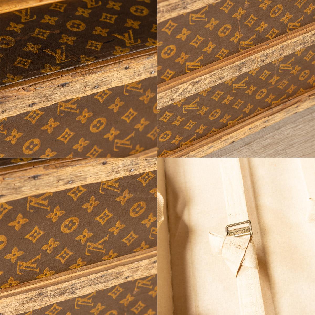 20th Century Louis Vuitton Cabin Trunk in Monogrammed Canvas, France, circa 1920 8